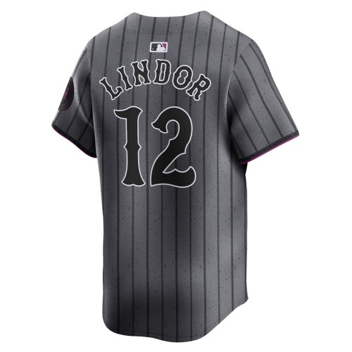 Francisco Lindor New York Mets Nike 2024 City Connect Limited Player Jersey - Graphite Francisco Lindor New York Mets Nike 2024 City Connect Limited Player Jersey - Graphite