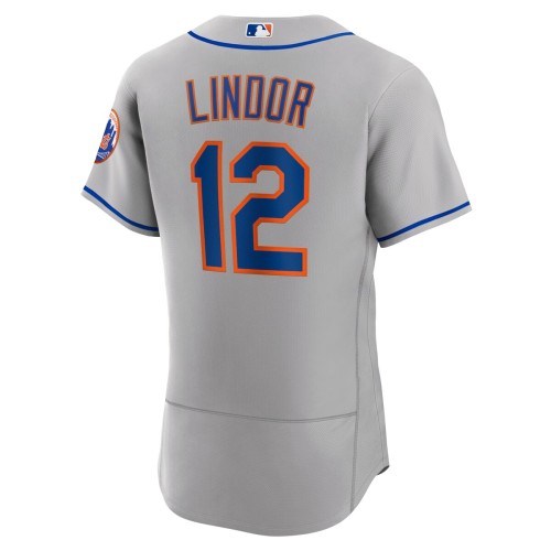 Francisco Lindor New York Mets Nike Road Authentic Player Jersey - Gray Francisco Lindor New York Mets Nike Road Authentic Player Jersey - Gray