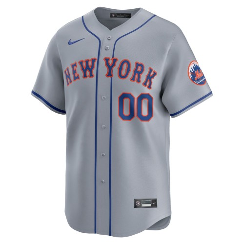 New York Mets Nike Away Limited Custom Jersey - Gray New York Mets Nike Away Limited Custom Jersey - Gray