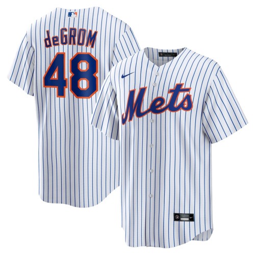 Jacob deGrom New York Mets Nike Home Replica Player Name Jersey - White Jacob deGrom New York Mets Nike Home Replica Player Name Jersey - White