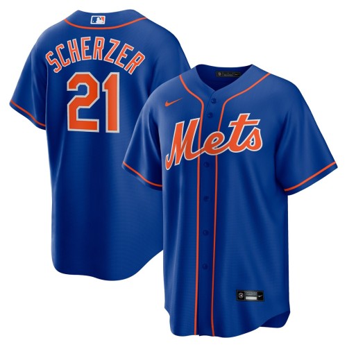 Max Scherzer New York Mets Nike Alternate Replica Player Jersey - Royal Max Scherzer New York Mets Nike Alternate Replica Player Jersey - Royal