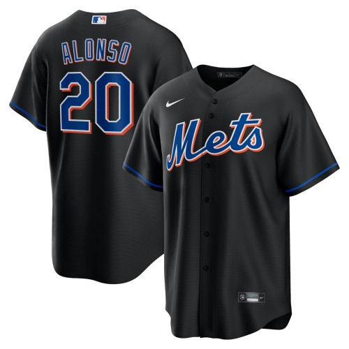 Pete Alonso New York Mets Nike 2022 Alternate Replica Player Jersey - Black Pete Alonso New York Mets Nike 2022 Alternate Replica Player Jersey - Black