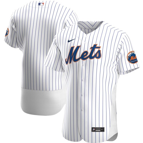 New York Mets Nike Home Authentic Team Jersey - White New York Mets Nike Home Authentic Team Jersey - White