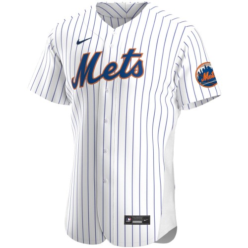 New York Mets Nike Home Authentic Team Jersey - White New York Mets Nike Home Authentic Team Jersey - White