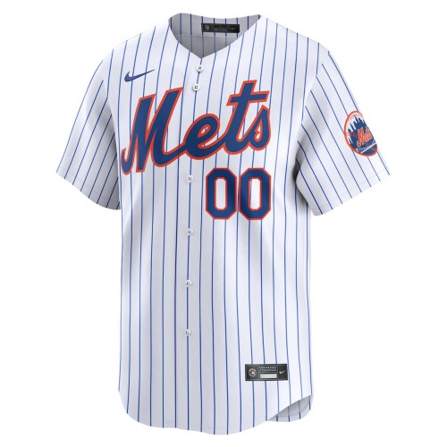 New York Mets Nike Home Limited Custom Jersey - White New York Mets Nike Home Limited Custom Jersey - White