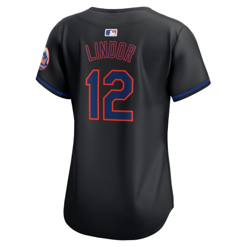 Francisco Lindor New York Mets Nike Women's Alternate Limited Player Jersey – Black Francisco Lindor New York Mets Nike Women's Alternate Limited Player Jersey – Black