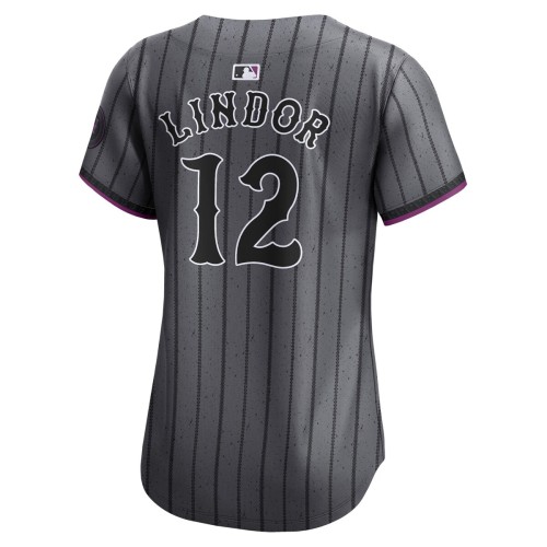 Francisco Lindor New York Mets Nike Women's 2024 City Connect Limited Player Jersey - Graphite Francisco Lindor New York Mets Nike Women's 2024 City Connect Limited Player Jersey - Graphite