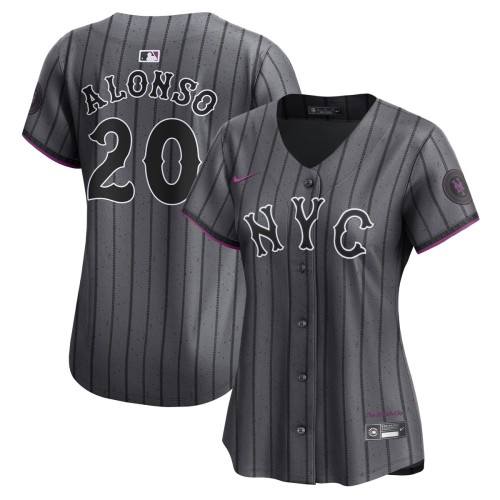 Pete Alonso New York Mets Nike Women's 2024 City Connect Limited Player Jersey - Graphite Pete Alonso New York Mets Nike Women's 2024 City Connect Limited Player Jersey - Graphite