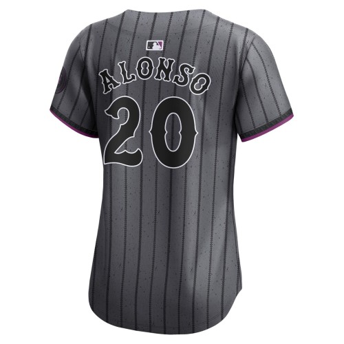 Pete Alonso New York Mets Nike Women's 2024 City Connect Limited Player Jersey - Graphite Pete Alonso New York Mets Nike Women's 2024 City Connect Limited Player Jersey - Graphite