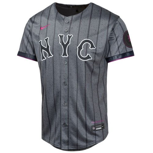 Brandon Nimmo New York Mets Nike Youth 2024 City Connect Limited Player Jersey - Graphite Brandon Nimmo New York Mets Nike Youth 2024 City Connect Limited Player Jersey - Graphite