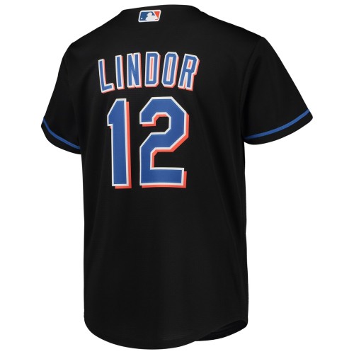 Francisco Lindor New York Mets Nike Youth Alternate Replica Player Jersey - Black Francisco Lindor New York Mets Nike Youth Alternate Replica Player Jersey - Black
