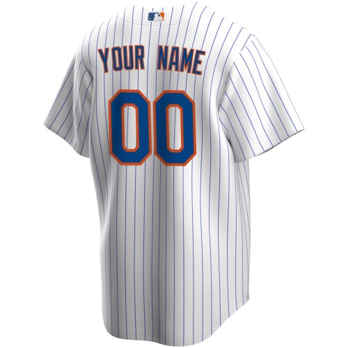 New York Mets Nike Youth Home Replica Custom Jersey - White New York Mets Nike Youth Home Replica Custom Jersey - White