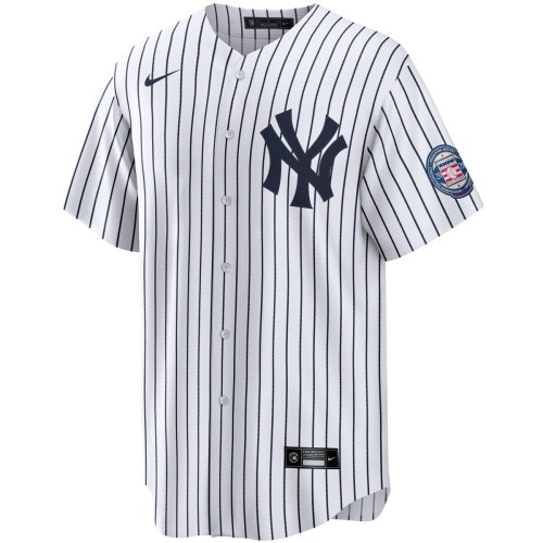 Derek Jeter New York Yankees Nike 2020 Hall of Fame Induction Replica Jersey - White/Navy Derek Jeter New York Yankees Nike 2020 Hall of Fame Induction Replica Jersey - White/Navy