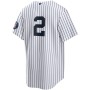 Derek Jeter New York Yankees Nike 2020 Hall of Fame Induction Replica Jersey - White/Navy Derek Jeter New York Yankees Nike 2020 Hall of Fame Induction Replica Jersey - White/Navy
