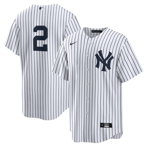 Derek Jeter New York Yankees Nike Replica Jersey - White/Navy Derek Jeter New York Yankees Nike Replica Jersey - White/Navy