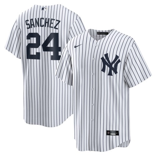 Gary Sanchez New York Yankees Nike Home Replica Player Name Jersey - White Gary Sanchez New York Yankees Nike Home Replica Player Name Jersey - White