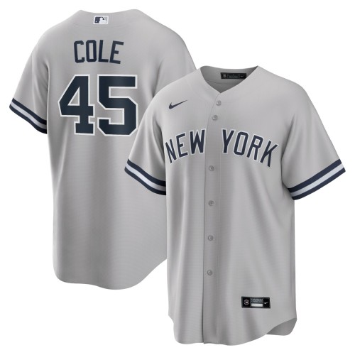 Gerrit Cole New York Yankees Nike Road Replica Player Name Jersey - Gray Gerrit Cole New York Yankees Nike Road Replica Player Name Jersey - Gray
