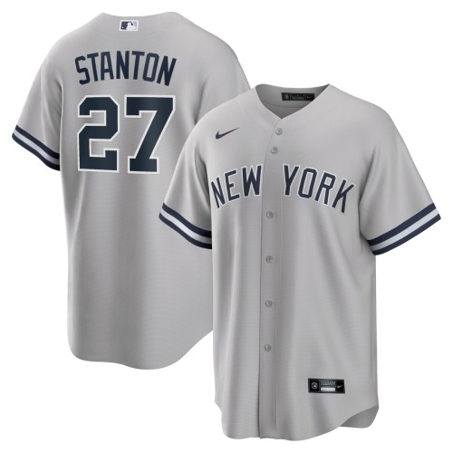 Giancarlo Stanton New York Yankees Nike Road Replica Player Name Jersey - Gray Giancarlo Stanton New York Yankees Nike Road Replica Player Name Jersey - Gray