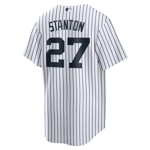 Giancarlo Stanton New York Yankees Nike Home Replica Player Name Jersey - White Giancarlo Stanton New York Yankees Nike Home Replica Player Name Jersey - White