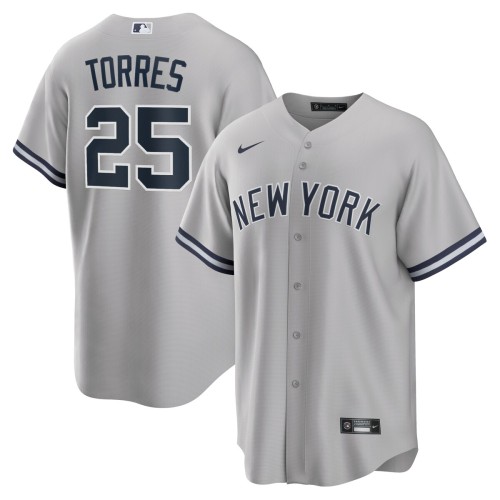 Gleyber Torres New York Yankees Nike Road Replica Player Name Jersey - Gray Gleyber Torres New York Yankees Nike Road Replica Player Name Jersey - Gray