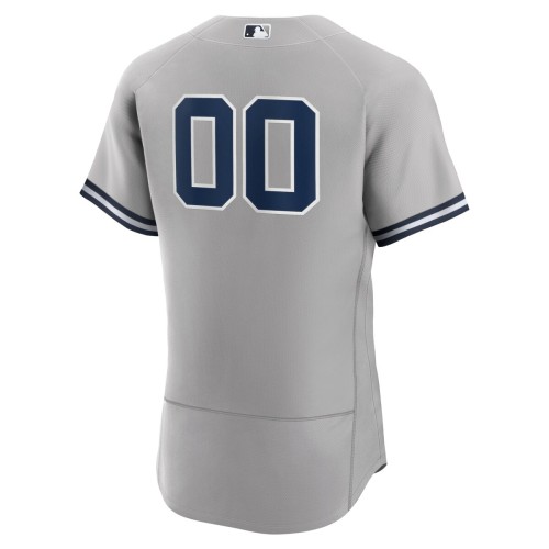New York Yankees Nike Road Authentic Custom Jersey - Gray New York Yankees Nike Road Authentic Custom Jersey - Gray