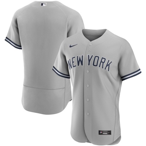 New York Yankees Nike Road Authentic Team Jersey - Gray New York Yankees Nike Road Authentic Team Jersey - Gray