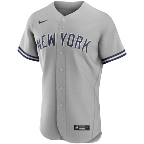 New York Yankees Nike Road Authentic Team Jersey - Gray New York Yankees Nike Road Authentic Team Jersey - Gray