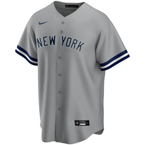 New York Yankees Nike Road Replica Custom Jersey - Gray New York Yankees Nike Road Replica Custom Jersey - Gray