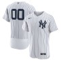 New York Yankees Nike Home Authentic Custom Jersey - White New York Yankees Nike Home Authentic Custom Jersey - White