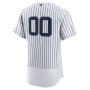 New York Yankees Nike Home Authentic Custom Jersey - White New York Yankees Nike Home Authentic Custom Jersey - White
