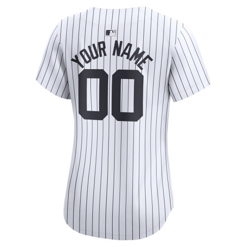 New York Yankees Nike Women's Home Limited Custom Jersey - White New York Yankees Nike Women's Home Limited Custom Jersey - White