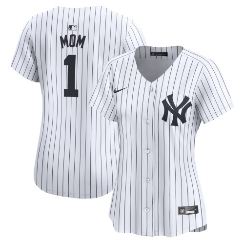 New York Yankees Nike Women's #1 Mom Home Limited Jersey - White New York Yankees Nike Women's #1 Mom Home Limited Jersey - White