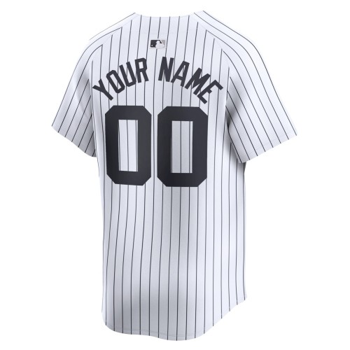 New York Yankees Nike Youth Home Limited Custom Jersey - White New York Yankees Nike Youth Home Limited Custom Jersey - White