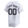New York Yankees Nike Youth Home Limited Custom Jersey - White New York Yankees Nike Youth Home Limited Custom Jersey - White
