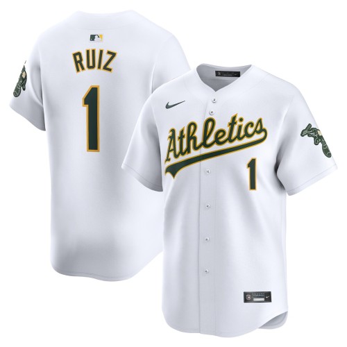 Esteury Ruiz Oakland Athletics Nike Home Limited Player Jersey - White Esteury Ruiz Oakland Athletics Nike Home Limited Player Jersey - White
