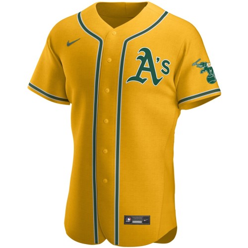 Oakland Athletics Nike Authentic Official Team Jersey - Gold Oakland Athletics Nike Authentic Official Team Jersey - Gold