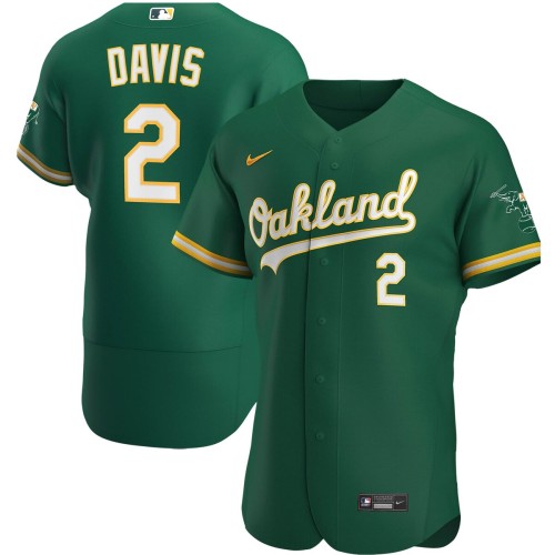 Khris Davis Oakland Athletics Nike Alternate Authentic Player Jersey - Kelly Green Khris Davis Oakland Athletics Nike Alternate Authentic Player Jersey - Kelly Green