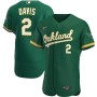 Khris Davis Oakland Athletics Nike Alternate Authentic Player Jersey - Kelly Green Khris Davis Oakland Athletics Nike Alternate Authentic Player Jersey - Kelly Green