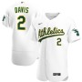 Khris Davis Oakland Athletics Nike Home Authentic Player Jersey - White Khris Davis Oakland Athletics Nike Home Authentic Player Jersey - White