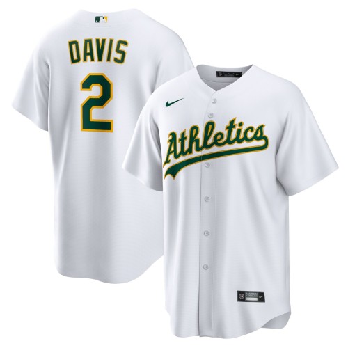 Khris Davis Oakland Athletics Nike Home Replica Player Name Jersey - White Khris Davis Oakland Athletics Nike Home Replica Player Name Jersey - White