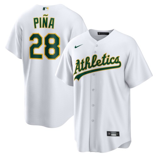 Manny Piña Oakland Athletics Nike Home Replica Player Jersey - White Manny Piña Oakland Athletics Nike Home Replica Player Jersey - White