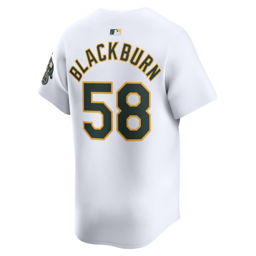 Paul Blackburn Oakland Athletics Nike Home Limited Player Jersey - White