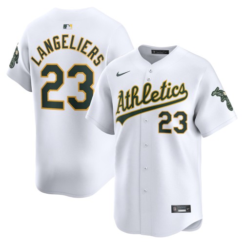 Shea Langeliers Oakland Athletics Nike Home Limited Player Jersey - White Shea Langeliers Oakland Athletics Nike Home Limited Player Jersey - White
