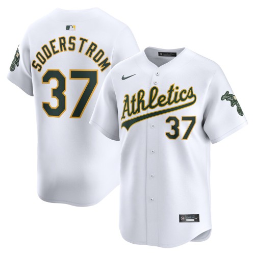 Tyler Soderstrom Oakland Athletics Nike Home Limited Player Jersey - White Tyler Soderstrom Oakland Athletics Nike Home Limited Player Jersey - White