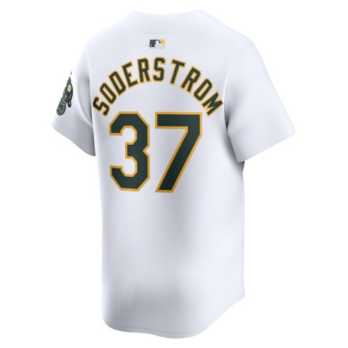 Tyler Soderstrom Oakland Athletics Nike Home Limited Player Jersey - White Tyler Soderstrom Oakland Athletics Nike Home Limited Player Jersey - White