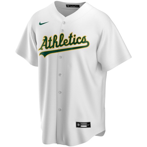 Oakland Athletics Nike Home Replica Custom Jersey - White Oakland Athletics Nike Home Replica Custom Jersey - White