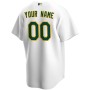 Oakland Athletics Nike Home Replica Custom Jersey - White Oakland Athletics Nike Home Replica Custom Jersey - White
