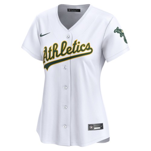Oakland Athletics Nike Women's Home Limited Jersey - White Oakland Athletics Nike Women's Home Limited Jersey - White