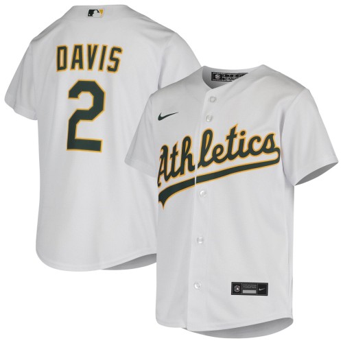 Khris Davis Oakland Athletics Nike Youth Home Jersey - White Khris Davis Oakland Athletics Nike Youth Home Jersey - White