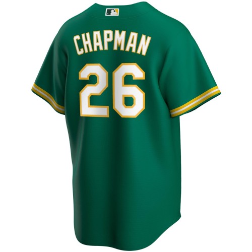 Matt Chapman Oakland Athletics Nike Youth Alternate Replica Player Jersey - Kelly Green Matt Chapman Oakland Athletics Nike Youth Alternate Replica Player Jersey - Kelly Green